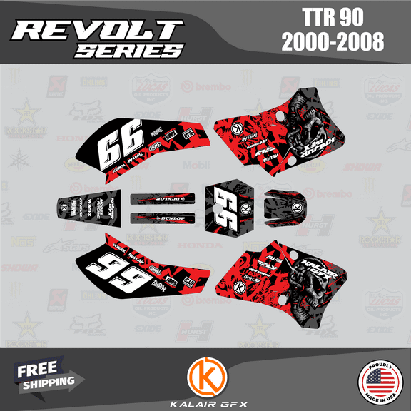 Kalair GFX Graphics Kit for Yamaha TTR90 (2000-2008) Revolt Series