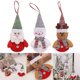 thumbnail image 1 of 2023 Decoración navideña Muñecas Muñeco de nieve-Papá Noel Adorno de mesa colgante de Navidad Nuevo.(3 piezas), 1 of 4