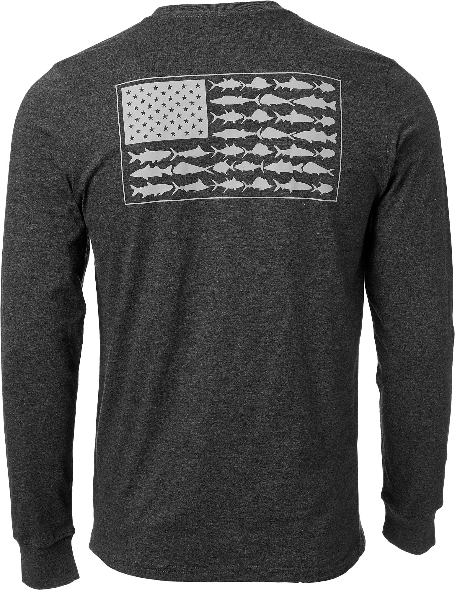 Columbia Columbia Men's PFG Americana Saltwater Fish Flag Long Sleeve