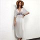 thumbnail image 5 of Vestido Floral Bordado para Mujer, , Corte Holgado, Escote en V L, 5 of 10
