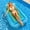 Blue, variant on Inflatable Tanning Pool Lounger Float, 69.29" x 44.88" Pool Floats Adult with Pillow, Sunbathing Bed Lounge for Water Blow Up Ball Pit Party Gifts Adults Summer Beach Swimming Pool,Purple
