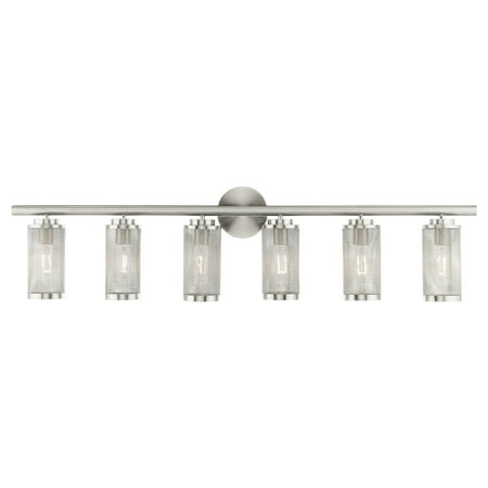 

Livex Lighting 14126 Industro 6 Light 44 Wide Vanity Light - Nickel