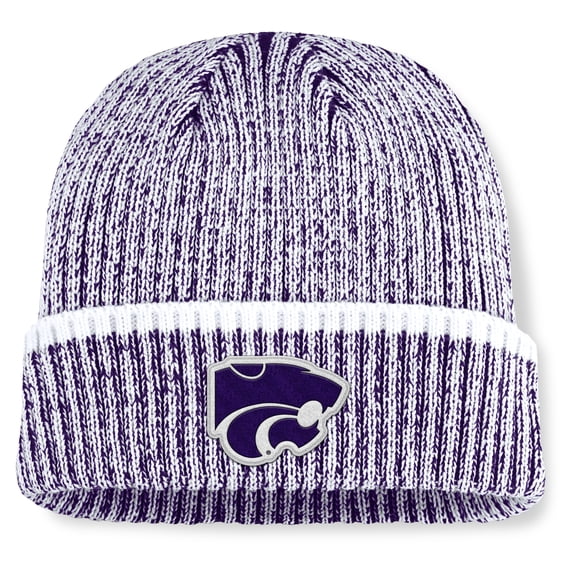Men's Fanatics Purple/White Kansas State Wildcats Haze Cuffed Knit Hat