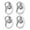 Silver, variant on YIEMEEN Ear Closures Plug Comfortable Ear Lobe Support Patches for Large Earring Wearers