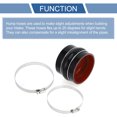 thumbnail image 4 of Unique Bargains 1 Set 102mm/4.02" ID 76mm Length Black Red Car Silicone Hose with Clamps Hump Hose, 4 of 7