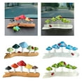 thumbnail image 2 of Whimsically Mushrooms on Tree Stump Resins Figurine Ornament Garden Landscape Accessories Home Office Desktop Decoration, 2 of 6