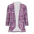 thumbnail image 4 of Pisexur Womens Jacket Open Front Cardigans Plus Size Jackets Coats Fall Jackets Women's Non Positioning Printed Fashionable Loose Lace Cardigan Top, 4 of 4