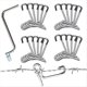 thumbnail image 3 of Herramienta Tensora de Alambre para Cercas, 20 Tensores de Alambre con , Suministros de Reparación de Camillas de Metal para Exteriores, Granjas y Jardines, 3 of 5