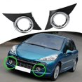thumbnail image 2 of Car Front Right Fog Light Cover Chrome Foglights Frame Grill Auto Accessories for 207 Sport 2006-20, 2 of 5