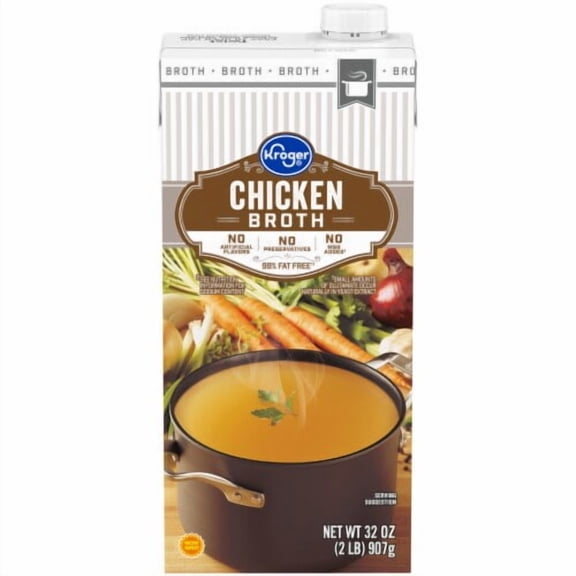 KR 99% Fat Free Chicken Broth 32 oz