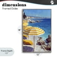 thumbnail image 4 of Stupell Industries Coastal Sunshine on the Shore Gray Framed Giclee Art, 12 x 18, by Petals Prints Design, 4 of 8