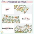 thumbnail image 4 of joogoo Cute Cartoon Dinosaurs Leaf Pajamas Set Long Sleeve Soft Cotton Sleepwear 2 Piece 24M, 4 of 7