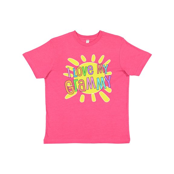 Inktastic I Love My Grammy Sun and Rainbow Letters Youth T-Shirt