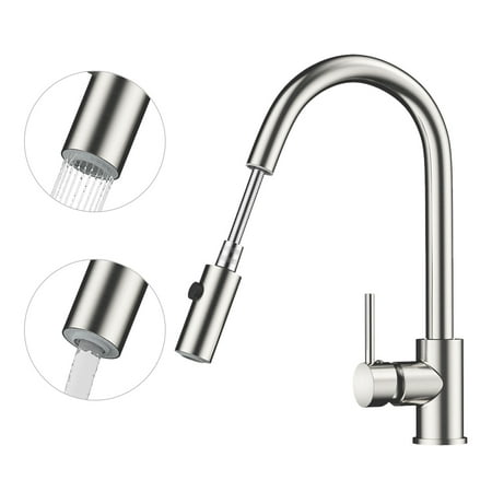 Rackaphile Single Handle Pull Down Sprayer Kitchen Faucet Tap With 360 Degree Swivel Br Spout One Hole Installation Hot Cold Water Lead Free Rackaphile Single Handle Pull Down Sprayer Kitchen Faucet Tap With 360 Degree Swivel Br Spout One Hole Installation Hot Cold Water Lead Free