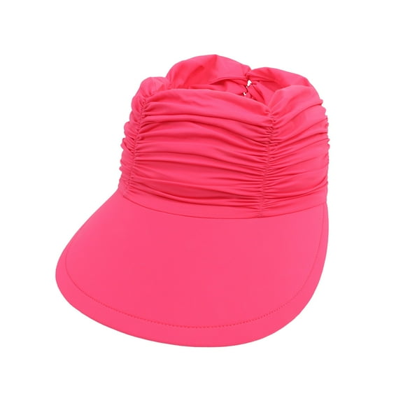 Riforla Beach Sun Visor Women's Sun Hat Women's Outdoor Sports Hat Summer Hats Hot Pink