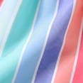 thumbnail image 6 of Auroural Girls Summer Dress And Hat Sets Toddler Kids Girls Stripe Print Sundress Cute Sleeveless Dress And Hat Set, 6 of 8