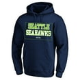 thumbnail image 2 of Men's Fanatics  College Navy Seattle Seahawks Big & Tall Fleece Hoodie, 2 of 3