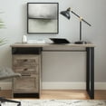 thumbnail image 2 of Manor Park Urban Industrial Storage Writing Desk, Grey Wash, 2 of 8