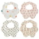 thumbnail image 1 of Paquete de 4 baberos para bebés, suaves y absorbentes, de múltiples capas, para babear y para la dentición de niños y niñas, estilo: estilo 3;, 1 of 6