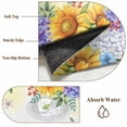 thumbnail image 6 of Spring Floral Round Area Rug 3Ft Washable Small Circle Rugs for Kitchen Entryway, Hydrangea Sunflowers Butterflies Watercolor Non-Slip Carpet Floor Mats Indoor Outdoor Carpet Runner Home Decor, 6 of 8