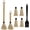 2 Handles+6 heads+1 brush, variant on 15.5in Basting Mop Brush for BBQ Grilling - Wooden Handle Detachable with 2 Replacement Heads &Silicone Brush - Grill Tools for Outdoor Cooking, Camping, Smoking