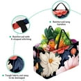 thumbnail image 3 of Fragmented Flowers Large Foldable Oxford Cloth Shopping Bag Storage Basket, 3 of 7