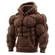 thumbnail image 1 of Decoraciones para el día de San Valentín, adornos para el día de San Valentín, regalos para el día de San Valentín Sudadera con capucha de franela vintage para hombre Sudadera cálida de polar estilo u, 1 of 4