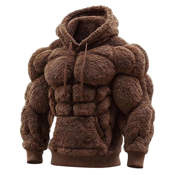 Decoraciones para el día de San Valentín, adornos para el día de San Valentín, regalos para el día de San Valentín Sudadera con capucha de franela vintage para hombre Sudadera cálida de polar estilo u