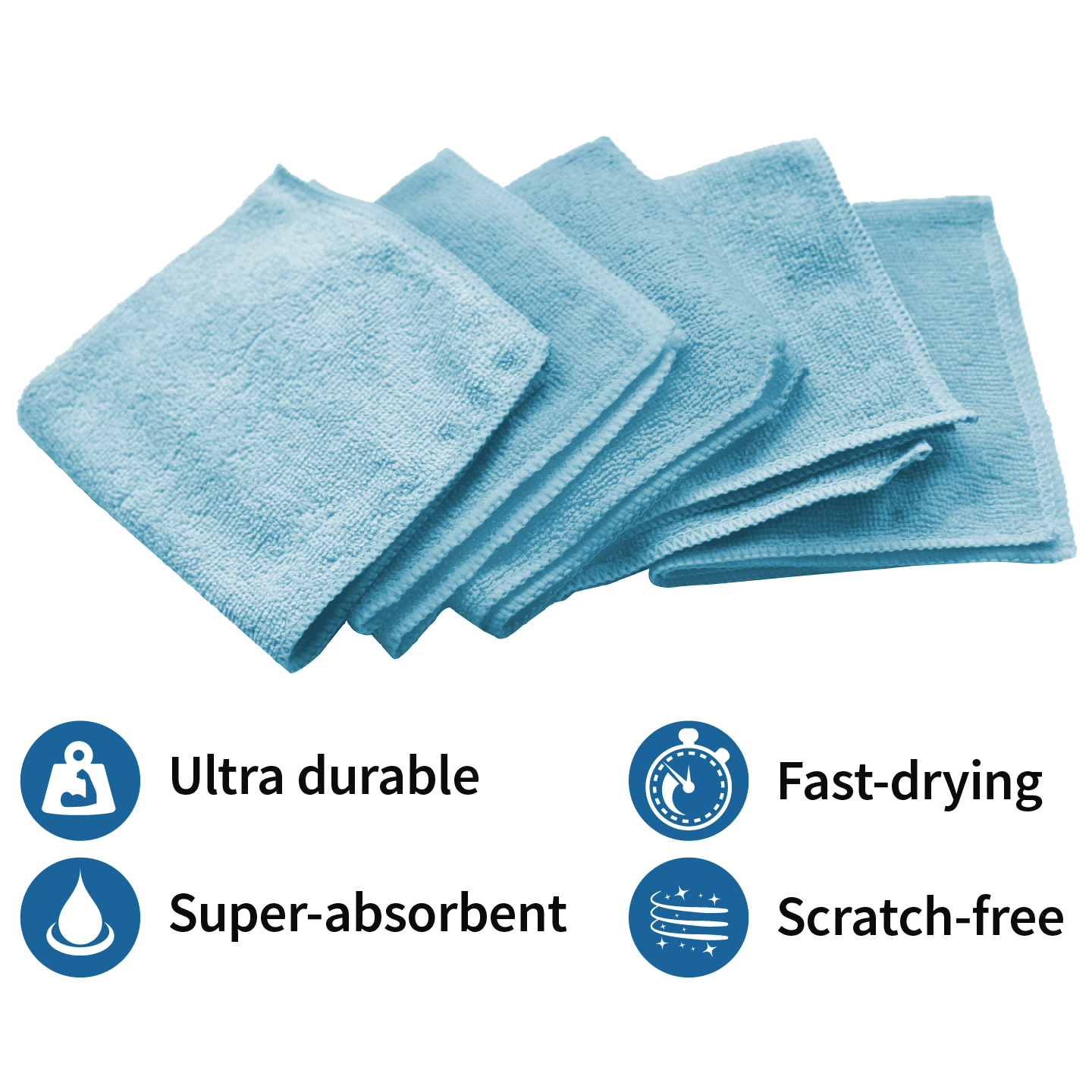 8pcs Microfiber Cleaning Cloth, Cleaning Rag, Cleaning Towels With 4 Color  Assorted,11.5X11.5(Green/Blue/Yellow/Pink), Kitchen Fabrics, Kitchen Uten