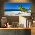 thumbnail image 1 of Palmiers de Plage dans le Vent - Impression sur Toile Photo de Bord de Mer, 1 of 3