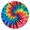 Colorful Rainbow Tie-2, variant on Delicate Floral Watercolor Pattern Round Fitted Tablecloth with Elastic Edge,Dining Table Cover Waterproof,Outdoor Round Tablecloth for Camping,Dining,Indoor and Outdoor