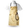 thumbnail image 3 of Clock Apron A Vintage Grungy Background Design with Pocket Watches on Chain Romantic Retro Art Print, Unisex Kitchen Bib Apron with Adjustable Neck for Cooking Baking Gardening, Brown, by Ambesonne, 3 of 3