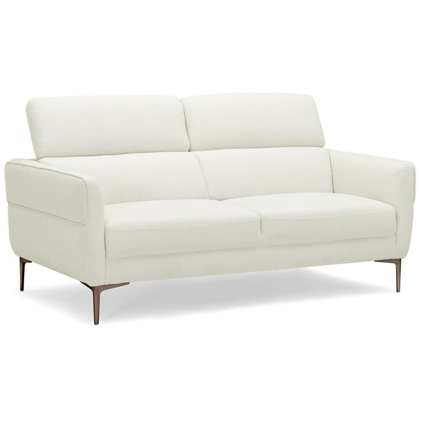 White modern loveseat deals