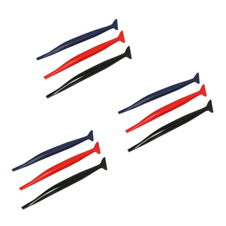

3X Car Wrapping Flexible - Squeegee Curved Slot Tool Set 3 in 1 with Different Hardness