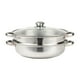 thumbnail image 1 of Stainless Steel Steamer Pot For Cooking 2-tier Steaming Pot With Ear For Dumplings Vegetables Dishes, 1 of 4