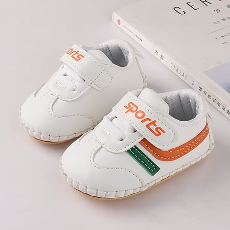 

Bnwani Kids Shoes Infant Girl Newborn Shoes Toddler Boys Soft-Soled Sports New Shoes Orange Size 16