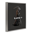 thumbnail image 3 of Stupell Industries Slayin' It Grim Reaper Gray Framed Floater Canvas Wall Art design by Jedco Brands, Inc., 25 x 25, 3 of 9