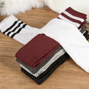 Loritta 6 Pairs Thigh High Stockings Womens Knee High Socks, over The Knee Socks, Style a