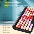 thumbnail image 3 of Juego De Ratón Y Teclado Inalámbrico Bluetooth De 2,4G, Tecla Redonda Retro Colorida, Ratón Dpi Ajustable De 3 Para Tabletas De Teléfonos Inteligentes Inevent EL010787-00, 3 of 5