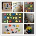thumbnail image 4 of Zhaomeidaxi 48Pcs Cartoon Animals Fridge Magnets Whiteboard Sticker Wooden Refrigerator Magnets Education Kid Toy for Toddlers Freezer Office Cabinets, 4 of 8