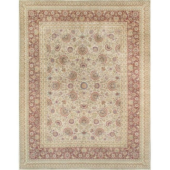 Pasargad Home Baku Collection Hand-Knotted Lamb's Wool Area Rug  9' 0" X 11' 9"