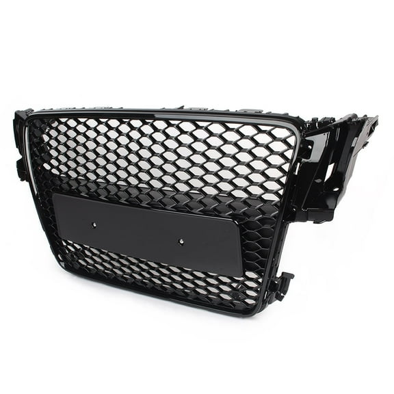 ZSWAL Front Bumper Grille Honecomb Style Sport Mesh Grill Cover Trim Without Emblem for Audi A5 S5 B8 2008 2009 2010 2011 22012