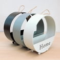 thumbnail image 2 of CSCHome Durable Iron Round Flower Pot Storage Dual Purpose Basket Home Wall Balcony Decor(White), 2 of 5