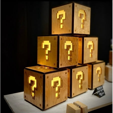 

Mario Brothers Mystery Cube Nintendo Nerd Lamp LED Nightlight