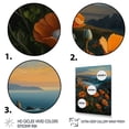 thumbnail image 3 of Designart Orange Flowers By The Coast I Canvas Wall Art, 3 of 5