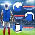 thumbnail image 3 of Scrimmage Training Vest 25x17" Soccer Jersey Sport Team Pinnies, Dark Blue 6 Pack, 3 of 6