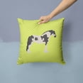 thumbnail image 2 of Cyldesdale Horse Green Fabric Decorative Pillow, 2 of 4