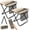 X-Large -2 Pcs, variant on 2 Pack XL Portable Chairs for Adults, 14.2" Wide Seat & Knee-Frien Folding Stool Pocket Chair, Foldable Backpack Stool, Heavy Duty Collapsible Camping Seat for Fishing Travel - Khaki