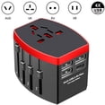 thumbnail image 3 of Adaptador de viaje universal, enchufe universal internacional con 4 USB, cargador USB 4 en 1 para EE. UU., Reino Unido, Australia, Japón, Italia, China, enchufe universal aplicable a 224, 3 of 6