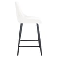 thumbnail image 5 of SAFAVIEH Helga Square Mid Back Counter Stool, Ivory/Black, 5 of 12